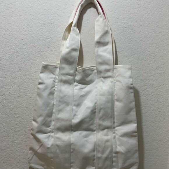 Benefit San Francisco Denim Beach Tote Bag Laughter is Best Cosmetic - Picture 7 of 8